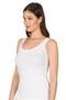 Özkan 23320 6 Pack Women's Cotton Lycra Single Jersey Flexible Comfortable Thick Strap Athlete - 6