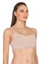 Özkan 27409 Women's Cotton Lycra Detachable Padded Underwire-Free Single Jersey Fabric Sports Bra with String Straps - 4