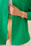 Women's Hijab Dark Green Wide Fit Long Basic Shirt HZL24W-BD139001 - 2