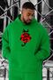 3 Yarn Combed Cotton Far East Printed Large Size Sweatshirt