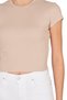 Özkan 27433 Women Crop Cotton Camisole Flexible Comfortable Crew Neck Short Sleeve T-Shirt Blouse - 5