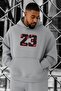 سويت شيرت مقاس كبير مطبوع عليه 23
