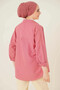 Women's Hijab Dusty Rose Wide Fit Long Basic Shirt HZL24W-BD139001 - 3