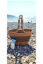 Natural Jute Rope Black Striped Straw Bag Beach Bag - 2