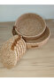 Natural Jute Rope 2 Organizer Basket 6 Coasters 25X6 20X6 - 2