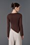 V-Neck Asymmetrical Blouse - 5