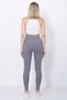 Women's High Waist Raised Slimming Recovery Ribbed Leggings 1055 - 3