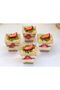 Cubic Prism Mica Plastic Transparent Presentation Container Without Lid 200 Cc .10. * Dessert & Appetizer and Salad Bowl - 6