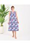 Wide Cut New Pattern Pocketed Suspender Dress in Quality Cotton Fabric - 3