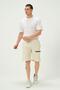Men's Zipper Detailed Shorts Ecru - 2