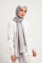 Hijab Women's Janjan-Janjanlı Crinkle Evening Dress Shawl-Silver- 70X190Cm - 3