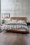 Caesar Natural 100% Cotton, Floral - Leaf Special Printed, Breathable Single Duvet Cover Set