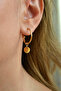 316 L Steel Thin Hoop with Charm and Earring - 5