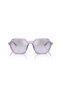 Aex 4139Su 82367P 52 Unisex Geometric Purple Bone Sunglasses - 2