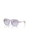 Aex 4139Su 82367P 52 Unisex Geometric Purple Bone Sunglasses
