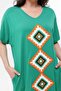 Women's Plus Size Knitted Detailed Green Dress - 7
