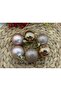 Rose Gold Christmas Tree Ornament Cici Ball 4 cm 6 Pieces - 2
