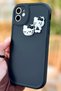 iPhone 11 Teddy Bear Patterned Cute 3D Sweet Cute Camera Protected Silicone Shape Case - 4