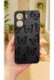 Redmi 13C Compatible Black Butterfly Pattern Launch Camera Protected Soft Silicone Rubber Case - 2