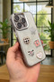 iPhone 16 Pro Compatible Epoxidized 3D Figured Heart Ribbon Shiny Stylish Fashion Case - 3