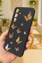 Samsung Galaxy A05S Compatible Orange Butterfly Patterned Silicone Shock-Absorbing Classic Protective Rubber Case - 4