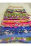 Handcrafted Needle Embroidered Prayer Cover Dowry Cover Mevlit Headscarf Crepe Fabric 145X75 cm - 7