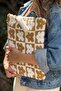 Soft Furry Floral Patterned Knitwear Laptop & MacBook & Tablet Case 13"-14" Inch Compatible Mustard-B - 2