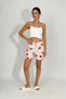 Women's Four Seasons Polyviscose Ribbon Shorts White