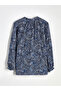Hilfa New Season Tie Neck Patterned Blouse - 8