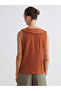 Alita City Bebe Collar Textured Blouse with a Difference - 4