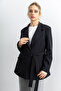Women's Lace-Up Belt Detailed Blazer Jacket - 2