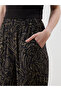Two Mt Shop Quality Lcw Eco Black Patterned Loose & Baggy Women's Capri - 3