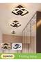 Hallway Modern LED Ceiling Light, Flush Mount Ceiling Lamps, 3-Color Adjustable Design