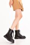 Women's Genuine Leather Casual Boots Willa Black - 2