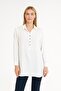 Women's Plus Size Button Detailed Jesica Fabric Fold Sleeve Shirt Collar Tunic - 3