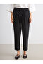 Carrot Cut Women's Trousers with Elastic Waist - 3