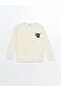 Lcw Kids Ecru Crew Neck Boy T-Shirt
