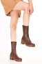 Genuine Leather Casual Stylish Long Boots Winona Brown - 4