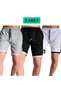 Men's Black White Red Green Grey Sports Shorts Basketball Football Striped Shorts Fitness Running Bermuda