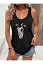 Colorful Cat Printed Women's T-Shirt