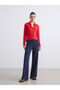 Two Mt Shop Quality Lcw Vision Navy Blue Interlock Plain Standard & Regular Women's Sweatpants