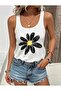Flower Printed Women's T-Shirt - 2