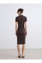 I Devrik Roba Collar Ribbed Dress from Freezen Store - 5
