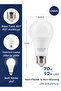 لمبة LED 12 وات A65 E27 - عبوة من قطعتين، مصابيح موفرة للطاقة في ضوء النهار 6500 كلفن، 960 لومن - 2