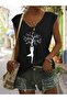 Tree of Life Printed Women's Oversize Sleeveless T-Shirt