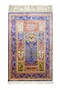 Hand-Woven Prayer Rug Kayseri Carpet Made of Pure Silk 78X116 cm (0.90 m²)