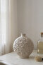 Handmade Decorative Vase - 19 cm Large Italian Style Modern Ceramic Look Home Decor
