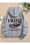 Valiant Car Back Printed Oversize Unisex Women/Men Hooded Sweatshirt