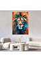 Multicolor Canvas Wall Art with Lion Design by Today Idea - 5