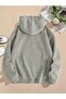 Oversize Unisex Women/Men's Hooded Sweatshirt with Butterfly Print - 2